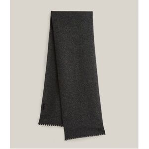 NWT AllSaints 100% Wool Frey Scarf, Charcoal Grey, Unisex